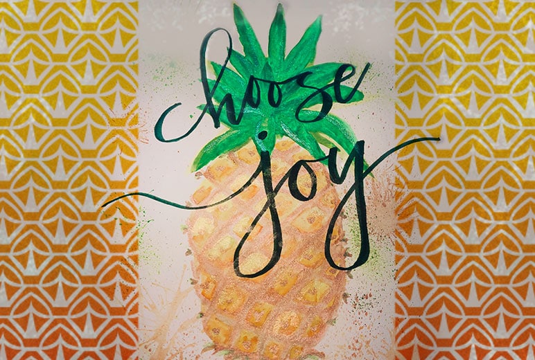 Pineapple Painting Party Choose Joy