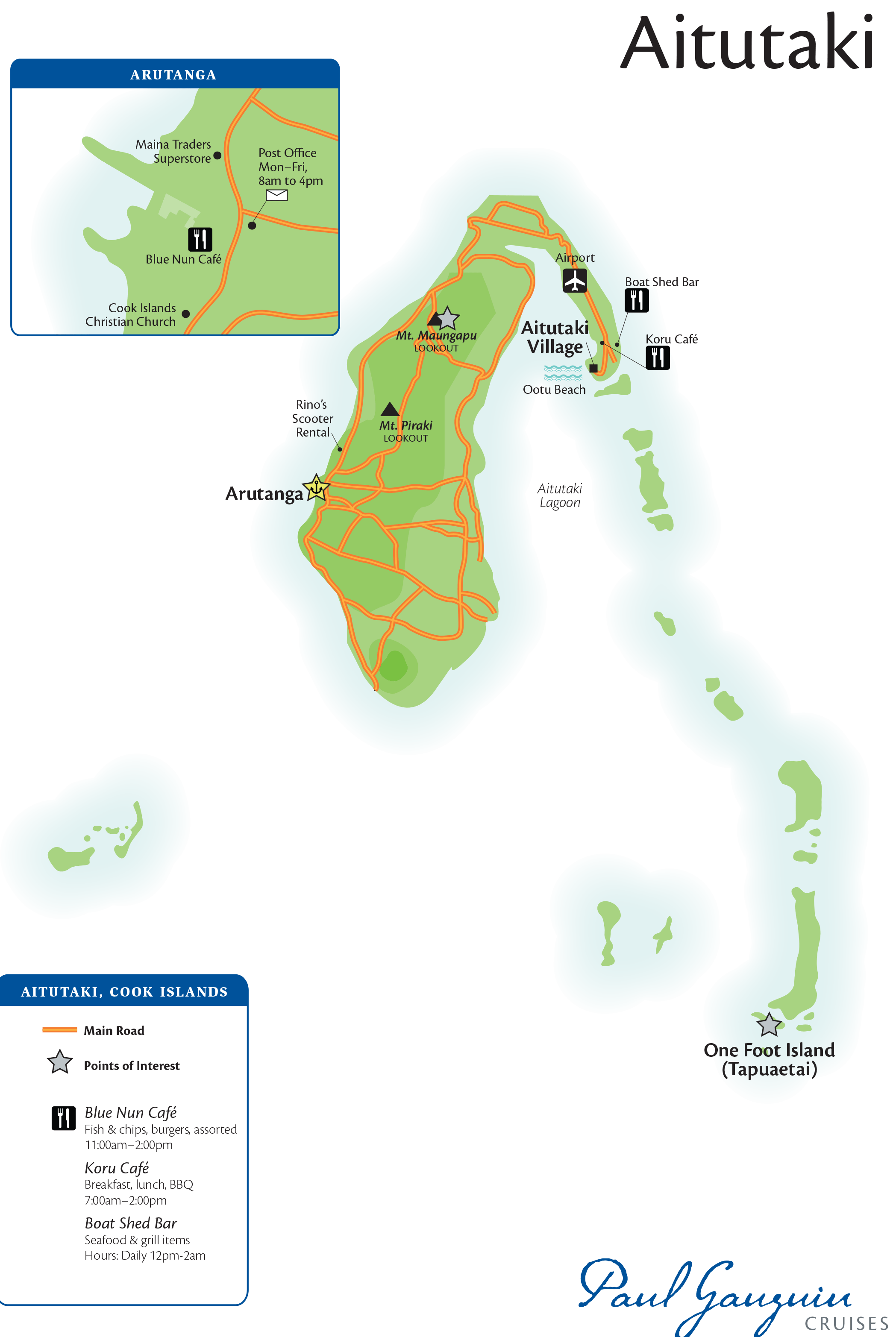 Aitutaki Port Map