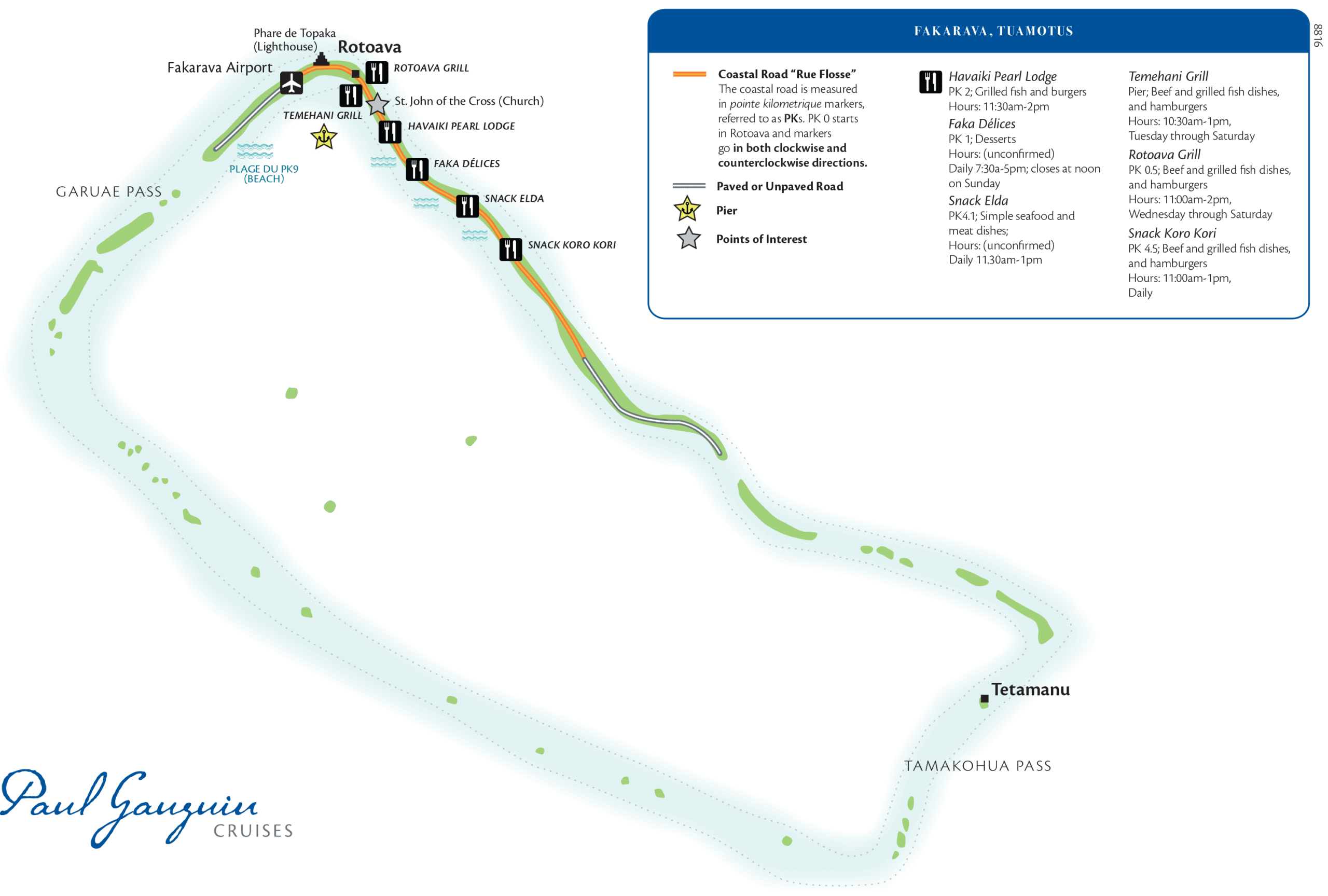 Fakarava Port Map