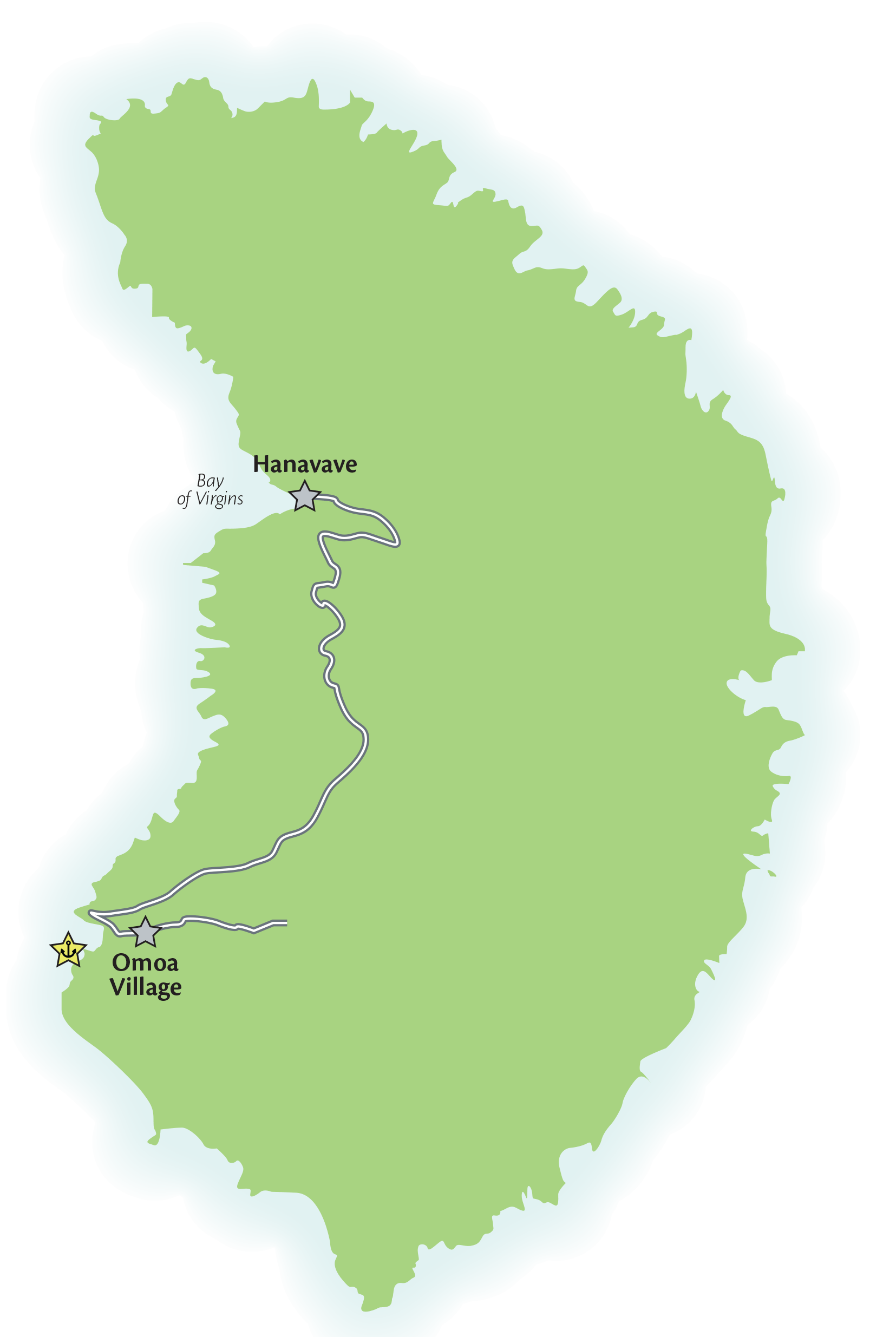 Fatu Hiva Port Map