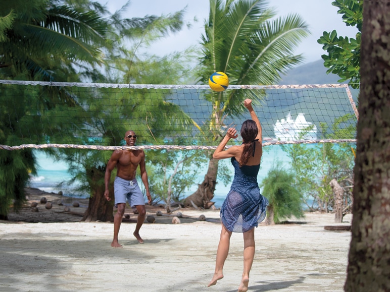 volleyball on the motu