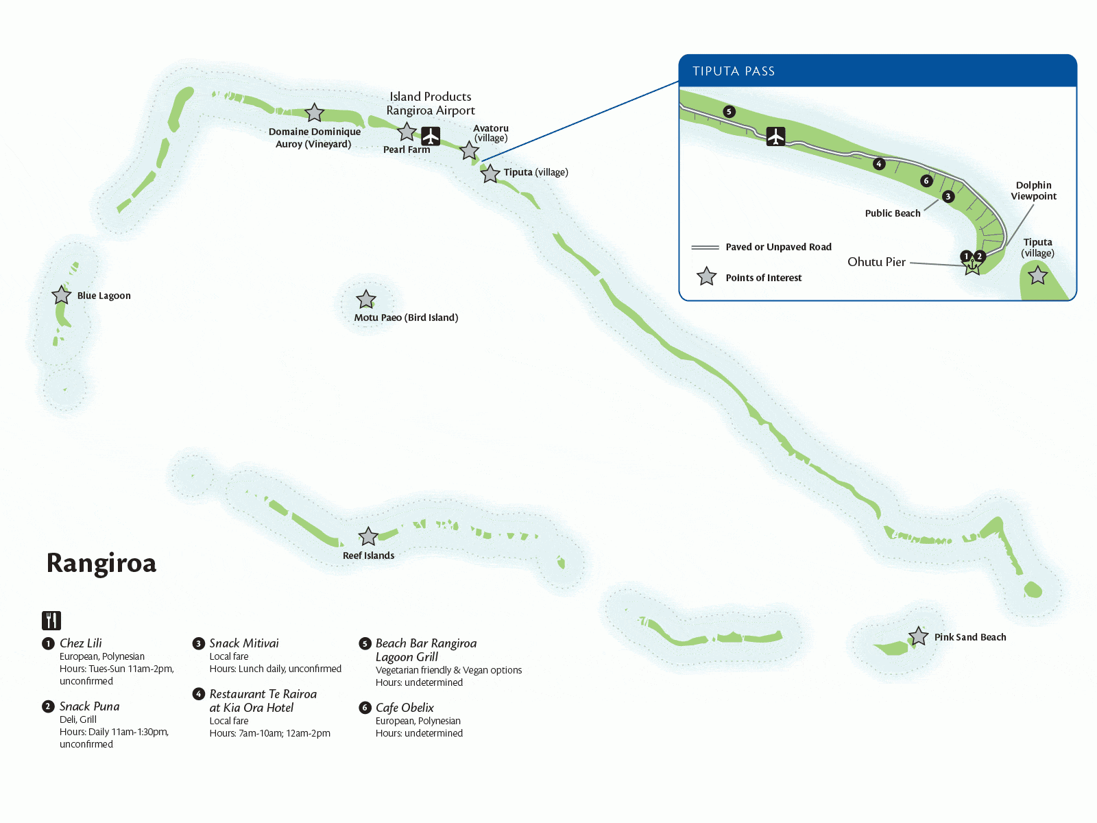 Rangiroa Port Map