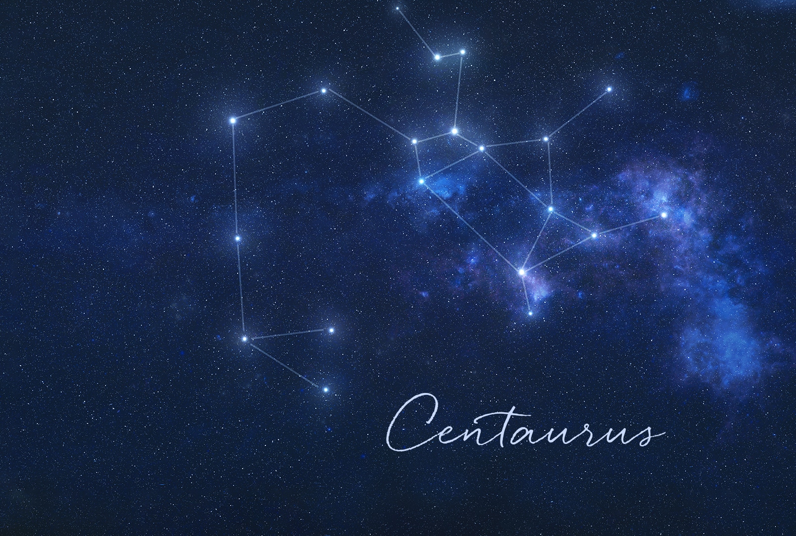 According to the poet Ovid, this constellation represents Chiron, the wisest of all centaur swho mentored Greek heroes including Jason, Hercules, and Achilles. (Others associate Chiron with the Sagittarius constellation.)