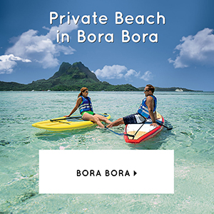 Private Beach in Bora Bora