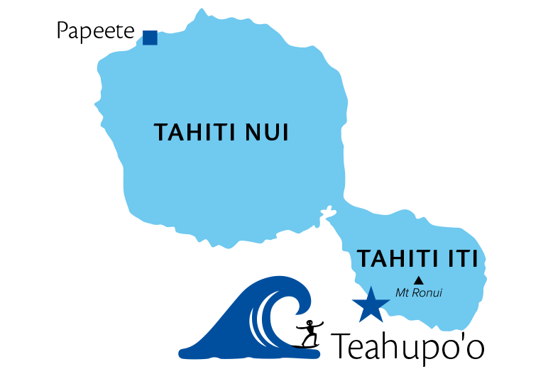Paul Gauguin Cruises | Teahupo'o map