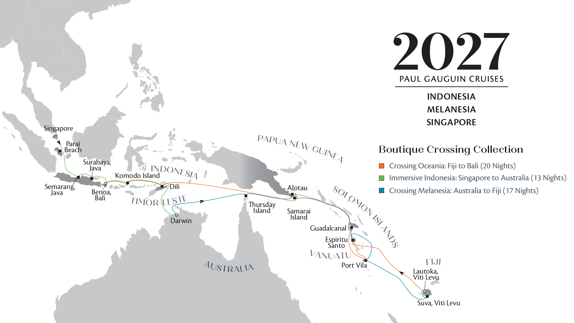 Map of Boutique Crossing Collection 2027
