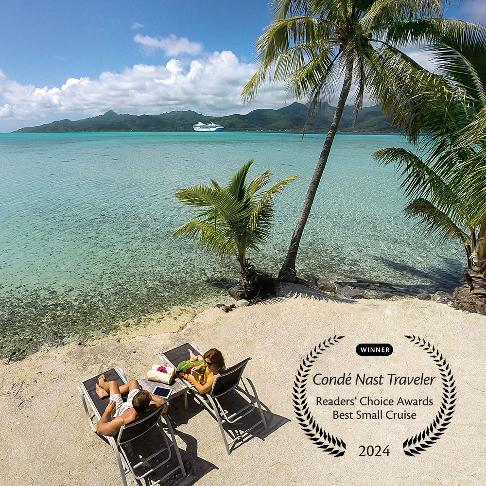 Paul Gauguin Cruises | Couple in Motu Mahana