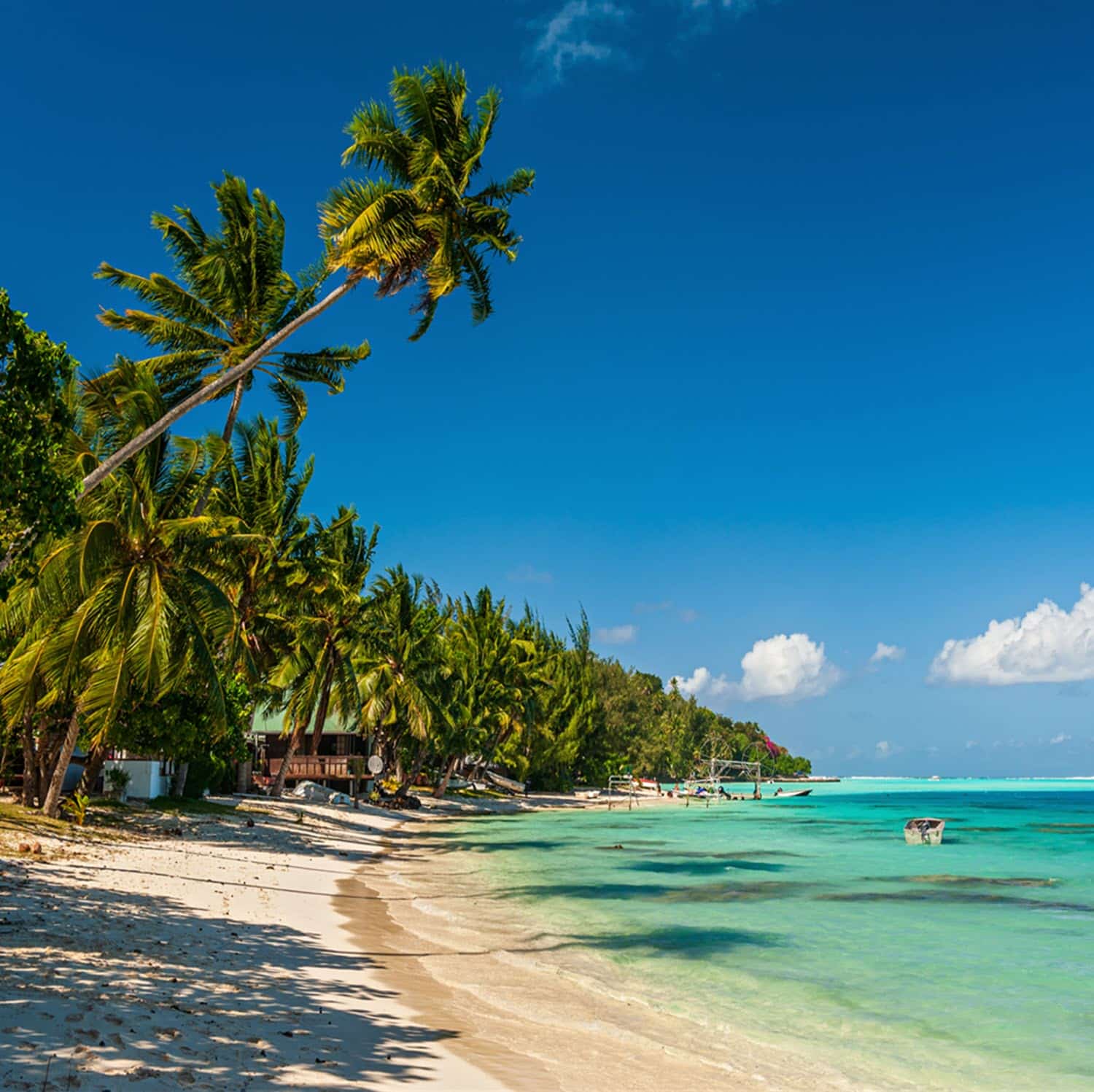 Paul Gauguin Cruises | Boats anchored in Matira Beach