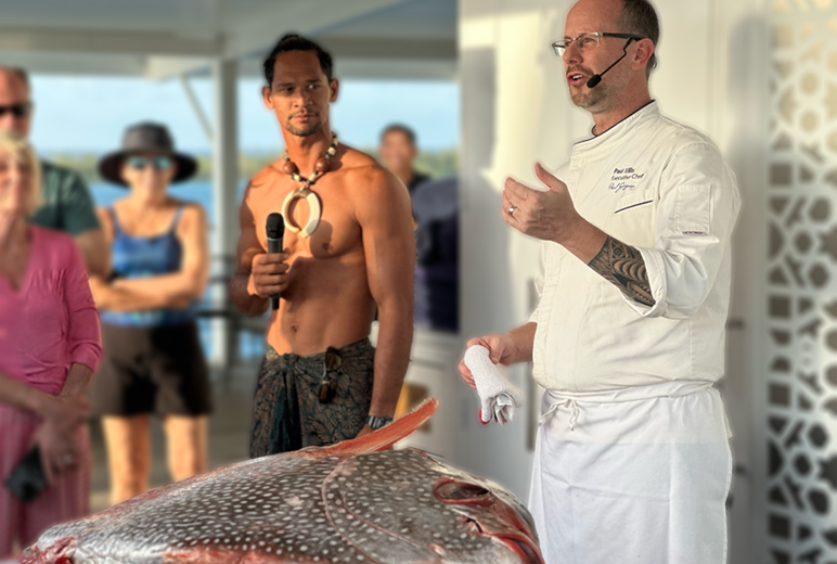 m/s Paul Gauguin | moonfish demonstration