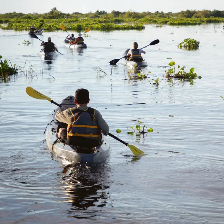 Aqua Expeditions | Kayak excursion in Mekong River
