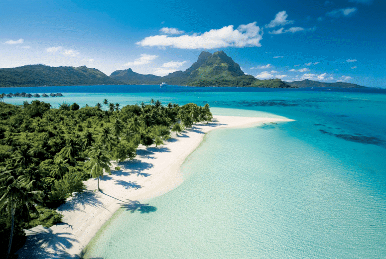 Paul Gauguin Cruises | Aerial view of Tahaa lagoon